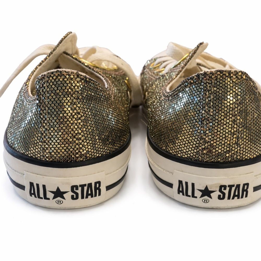 Converse Gold Sparkle Women’s Size 7 - Picture 6 of 7